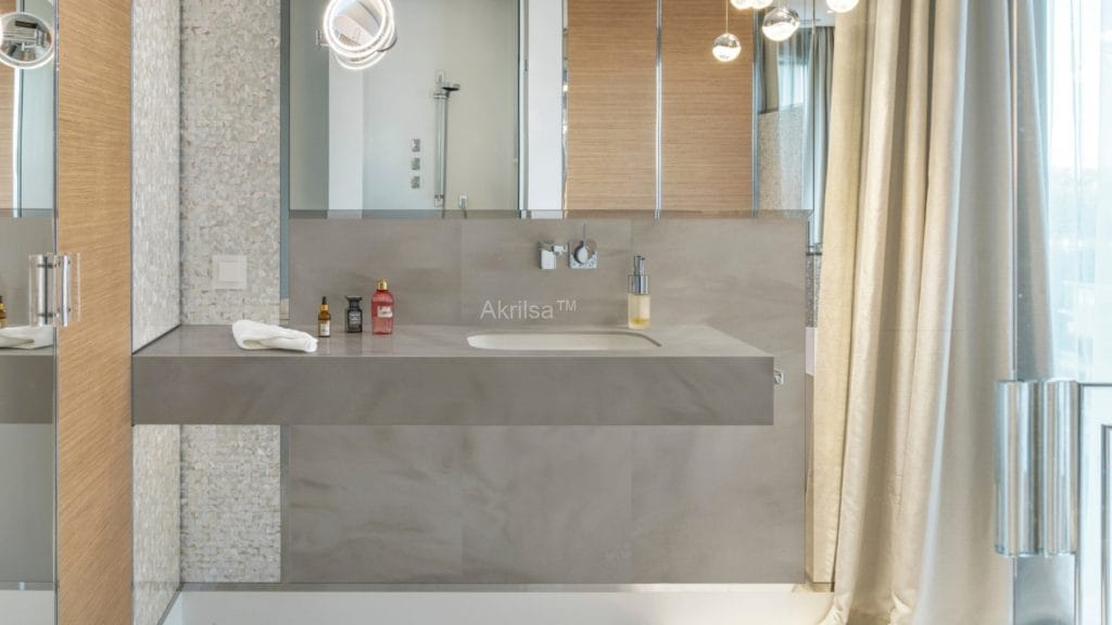 corian banyo tezgahı