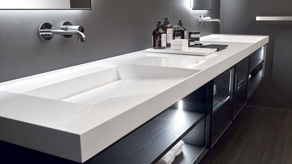 corian banyo tezgahı modelleri